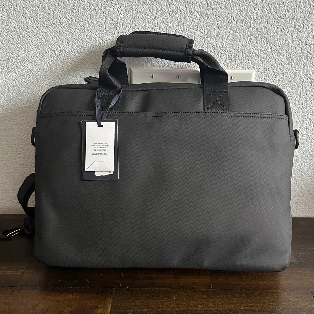 Tommy Hilfiger Black Laptop Bag NWT